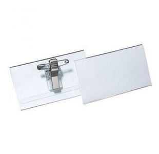 Pavo Combi Badge Mini 40X75Mm Clear Pvc