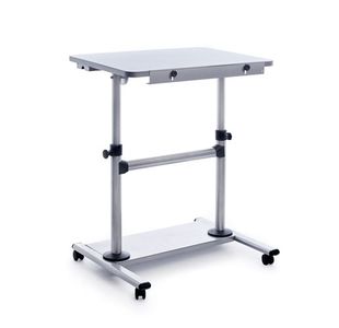Mobile Height Adjust Work Desk - Alumin