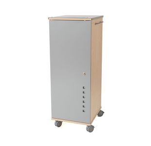 Office Caddy Shelves - Metal Door/Beech