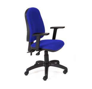 Operators Chair Blue With Arm Rests