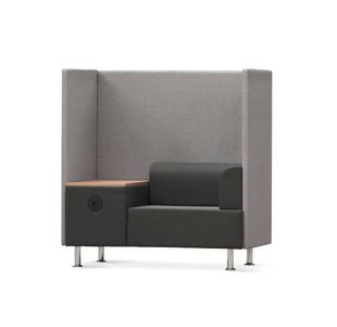 Be Soft Individual Booth + Table - Grey