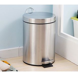 Round Bin Stainless Steel Finish 12L