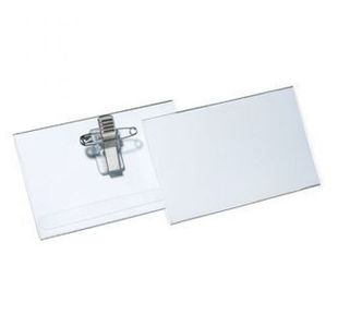 Pavo Combi Clip Name Bdg 56X90Mm Clr Pvc