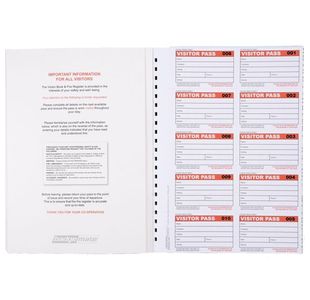 Visitors Pass Book Refill With 300 Passe
