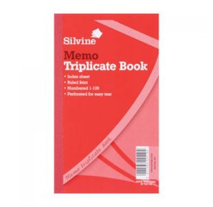 Silvine 605 Triplicate Book 8X5 Pk6