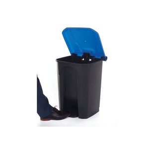 Pedal Bin With Lid 50L Grey/Blue