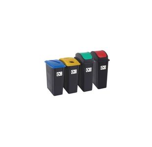 Recycling Bins 65 Litre Ast Pk4