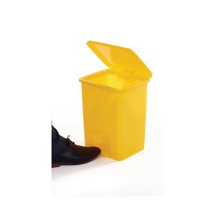 Pedal Bins 15 Litre Yellow Pk3