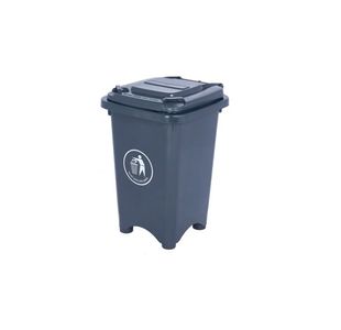 Static Bin With Feet 50 Litre Grey