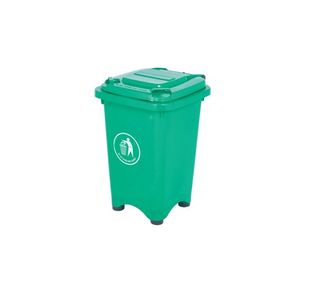 Static Bin With Feet 50 Litre Green