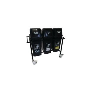 Mob Recycling Trolley With 3X60L Bin