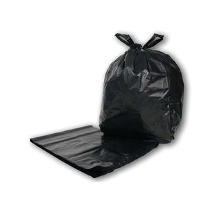 2Work Refuse Sack Roll Tie Blk Pk40