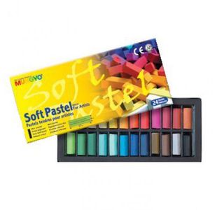 Mungyo Sq Soft Pstls 24 Half Size Cols