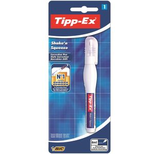 Tippex Shake N Squeeze Pen 8Ml Card Bx10