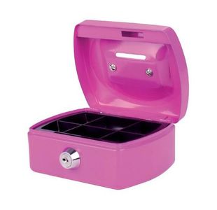 Pavo Cash Box 5 With Coin Slot Pink