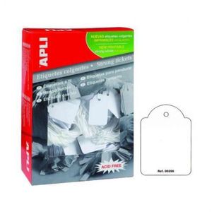 Apli 396 Strung Tags, White 50X70Mm