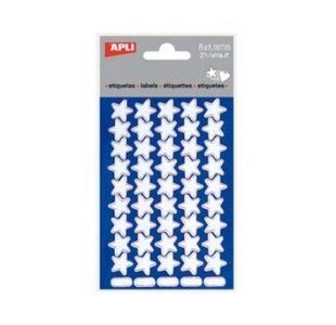 Apli 735 Stars Silver 90 Pcs Pk10