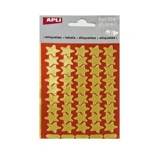 Apli 736 Stars Gold 90 Pcs Pk10
