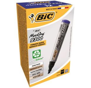 Bic 2300 Permanent Mkr Bu Chisel Bx12