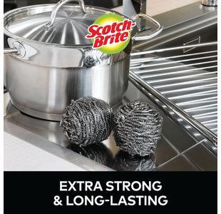 Scotch-Brite Ssteel Scrub Pad Pk12