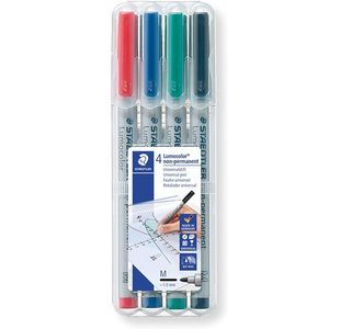 Lumocolor Pen M Non-Perm Wal4 Ast Cols
