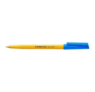 430 Stick Ballpen Fine Blue Pk10