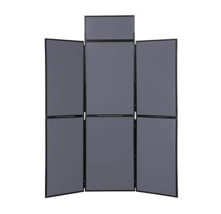 Folding Display Kit 6 Panel Grey