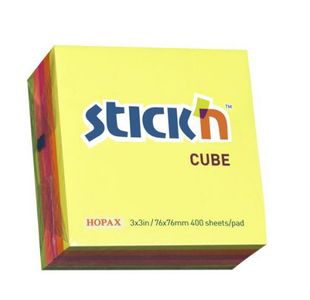 Stickn Cube 76X76 Neon Mix 400Sh/Cube