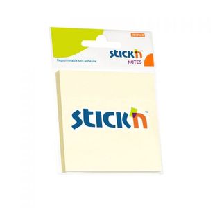 Stickn Adh Note 76X76Mm Yel Hang Pk12