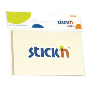 Stickn Adh Note 76X127Mm Yel Hang Pk12
