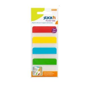 Stickn Filing Tabs 38X51Mm 4X6 Cols Pk24