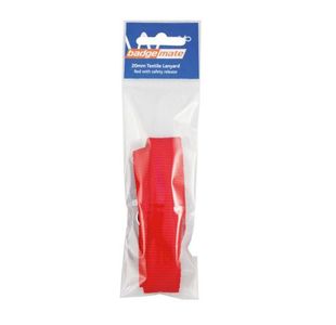 Textile Lanyard Red 20Mm Bx10