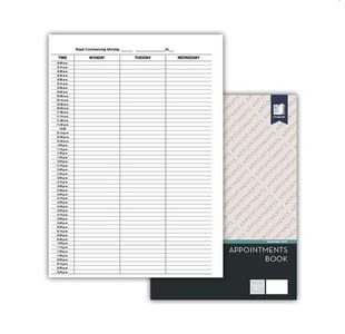 Std Appointments Book A4 Wiro Bound Brn