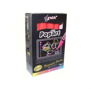 Popart 5Mm Liquid Chalk Mkr Red Bx10
