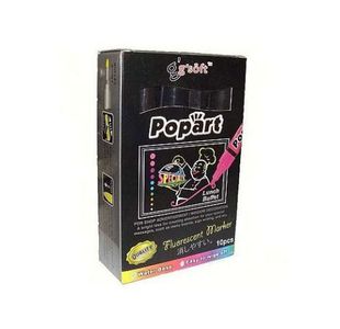Popart 5Mm Liquid Chalk Mkr Blk Bx10