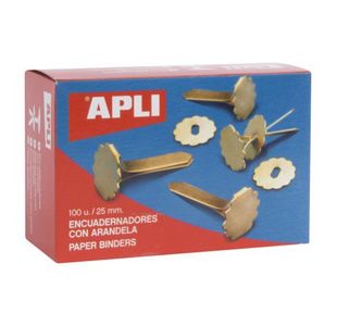 Apli Paper Binders 25Mm Bx100