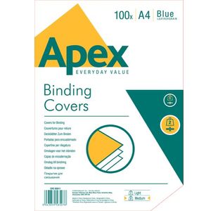Fellowes Apex Leatherboard Cover Blue A4
