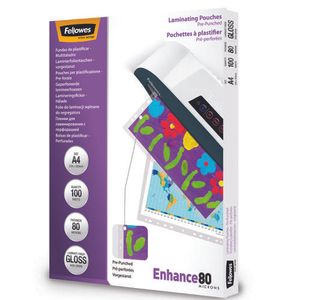 A4 Pre-Punched 80 Micron Laminating Pouc