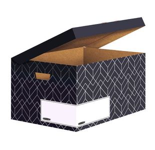 Bankers Box Flip Top Box Grey Pk5