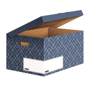 Bankers Box Flip Top Box Blue Pk5