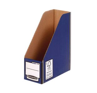 Bankers Box Magazine File Blue Pk5
