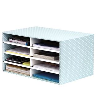 Desktop Sorter Green/White 1Pk