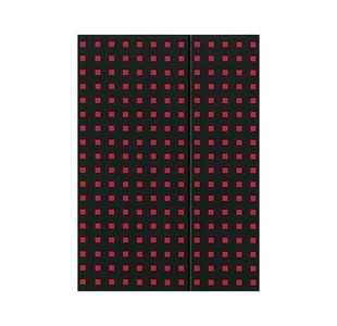 Quadro Notebook Black On Red A4, Lined