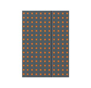 Quadro Notebook Grey On Orange B5, Lined