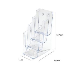 4 Tier Lit Holder 1/3 A4/Dl Ptrt