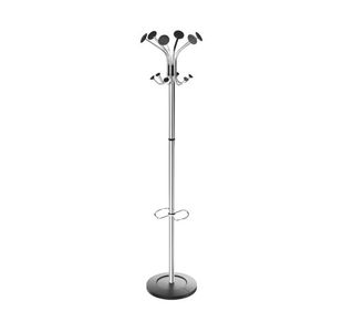 Alba Chromy Coat Stand Chrome/Black