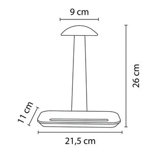 Alba Headphone Stand Black/Walnut