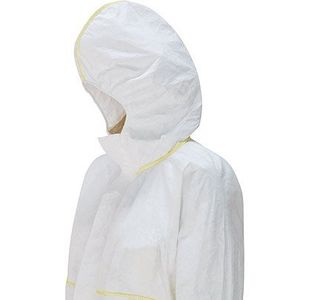 Wht Type 5/6 Chem Coverall L