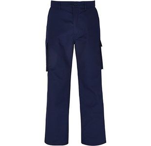 Mens Navy Cargo Trousers 32R