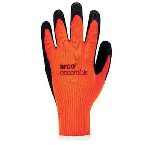 Hi-Vis Org Latex Work Gloves 9